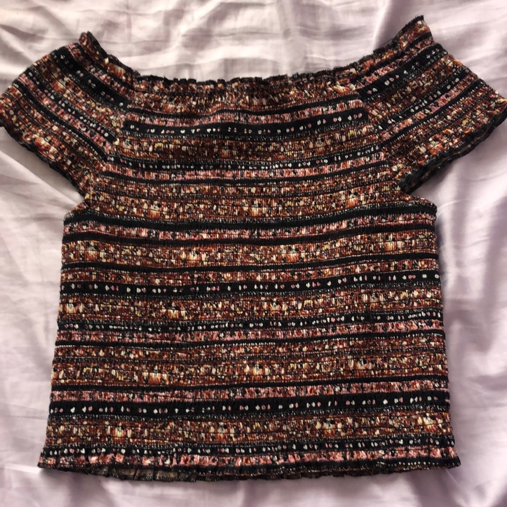 Off the shoulder crop top